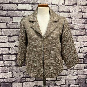 Chico's Fully Lined 3/4 Sleeve Size M Jacket